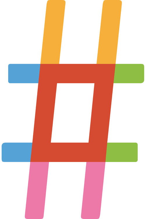 Eine Raute in vielen verschiedenen Farben